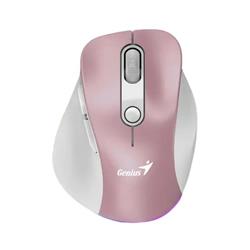 MOUSE GENIUS BT MINI ERGO 9000S PRO RGB ROSA Y BLANCO