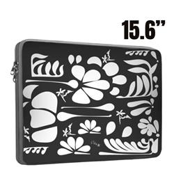 FUNDA NOTEBOOK 15.6 FLORES BLANCAS